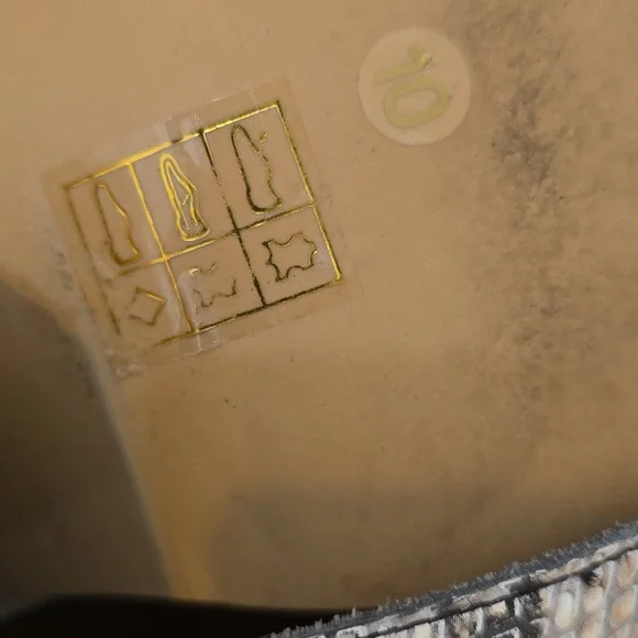 Jeffrey Campbell Snake Print Mules - Picture 8 of 9